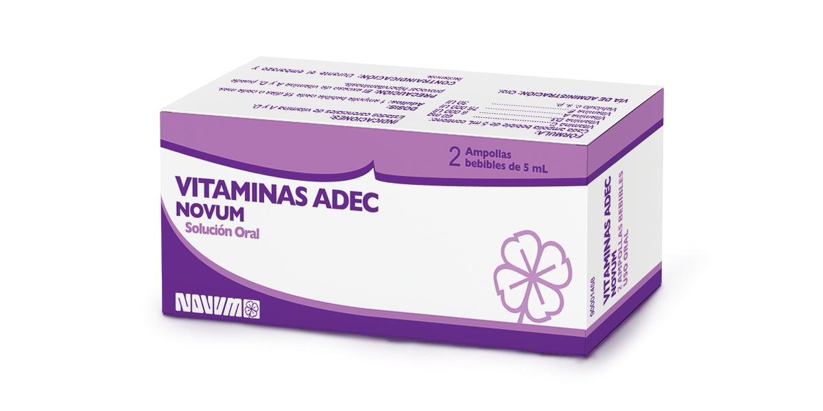 VITAMINAS ADEC NOVUM ADULTO® Ampollas bebibles Luminova Pharma Group