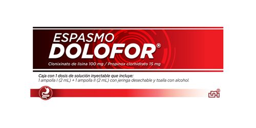 Presentacion Espasmo Dolofor Inyectable Presentacion Espasmo Dolofor Inyectable
