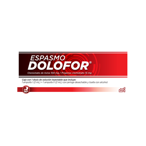 Presentacion Espasmo Dolofor Inyectable